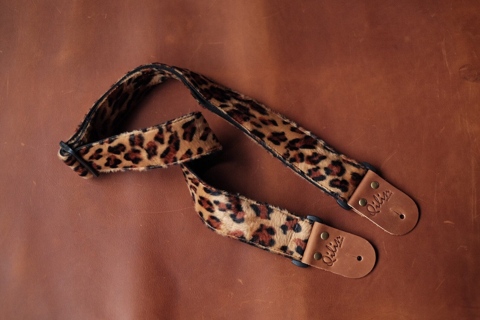 Leopard Guitar Strap