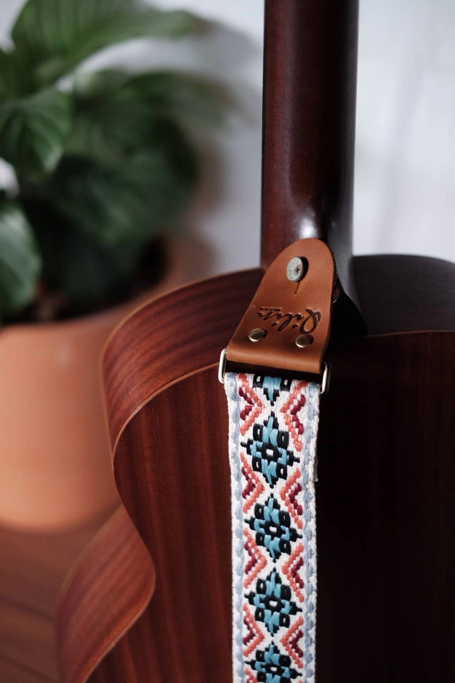 Boho vintage Guitar Strap