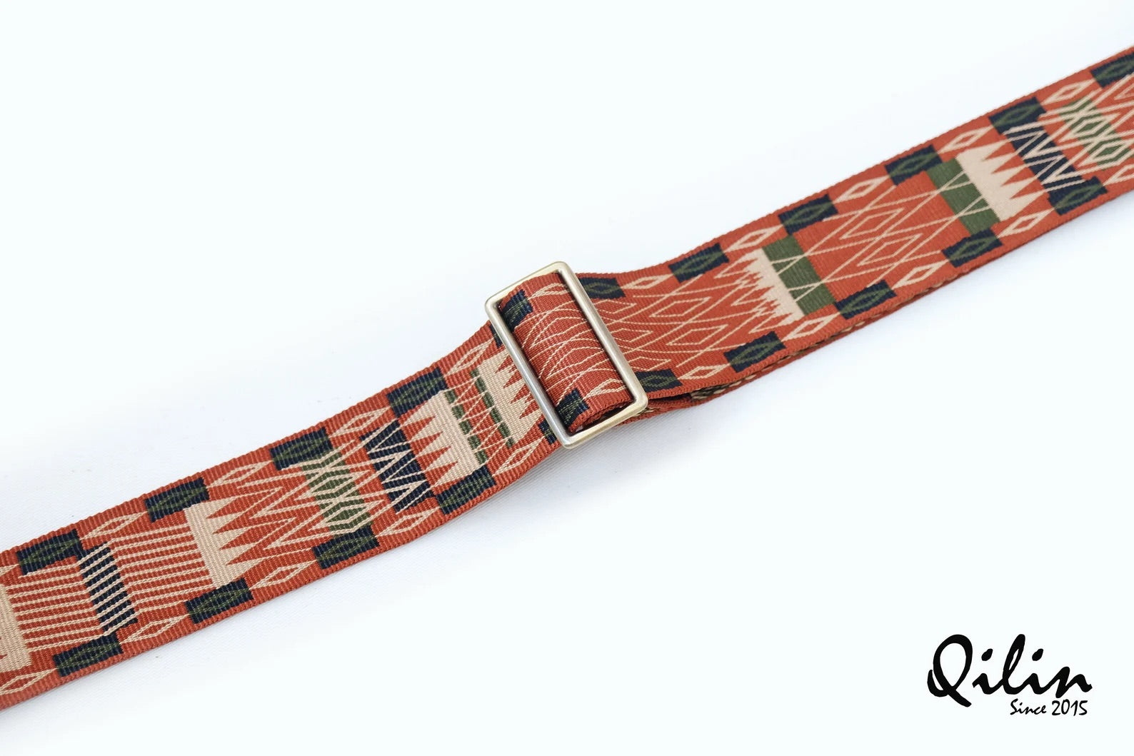 Brown woven vintage Guitar Strap