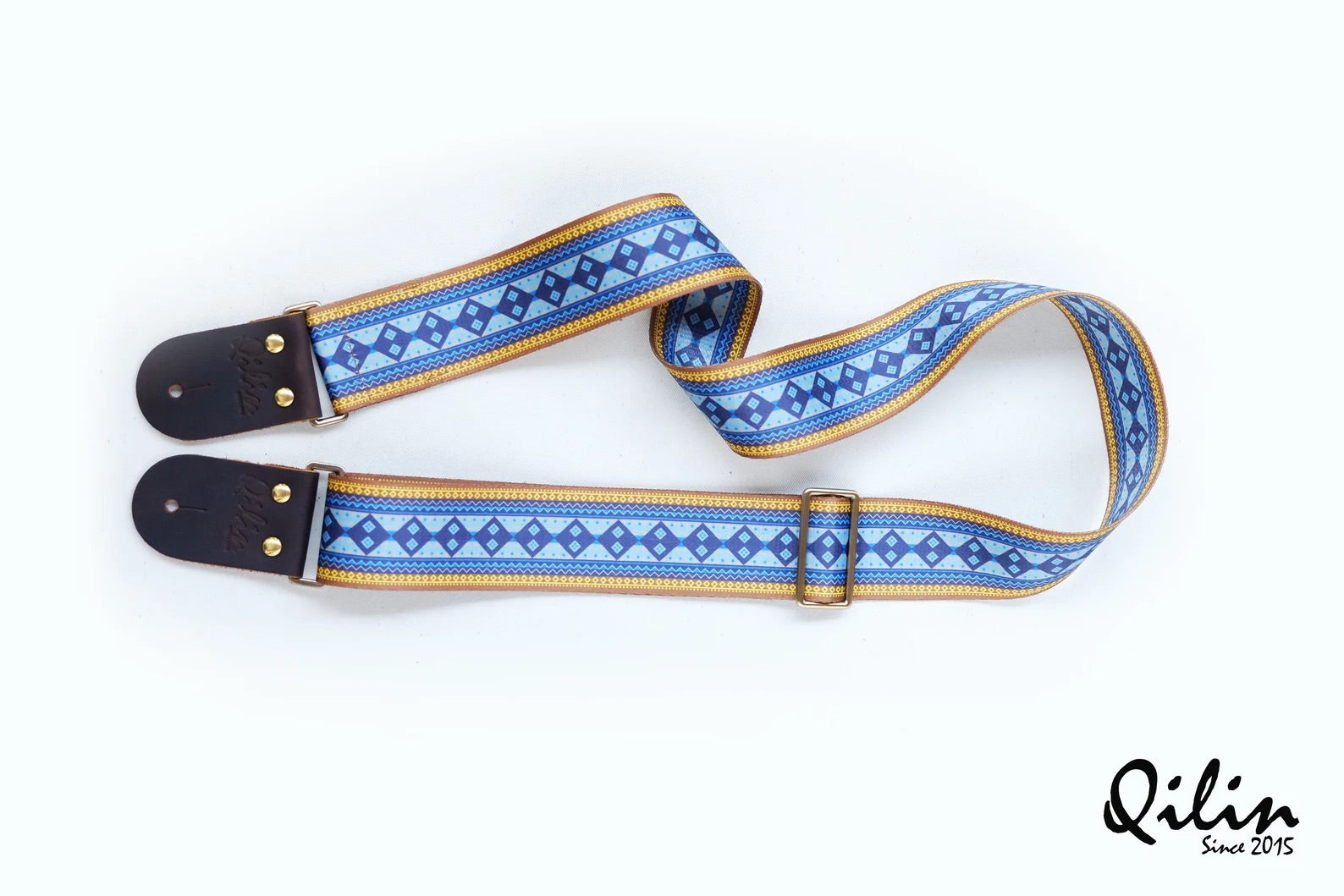 Yellow vintage Guitar Strap