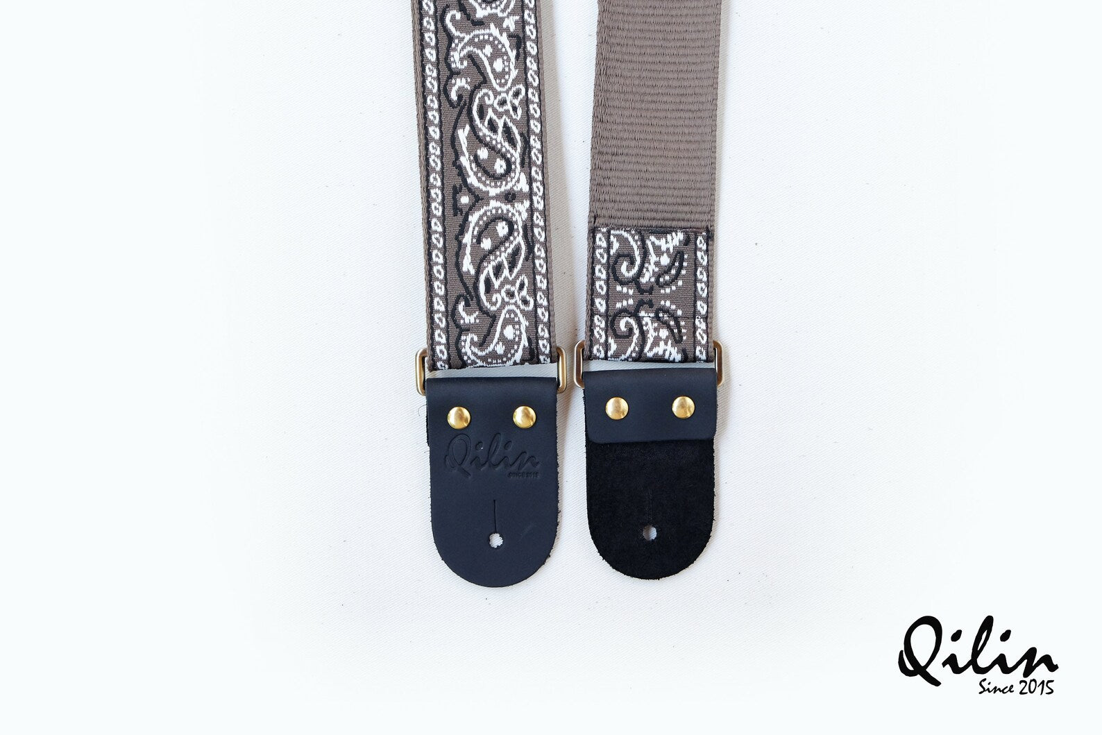 Indigo Gray retro Guitar Strap