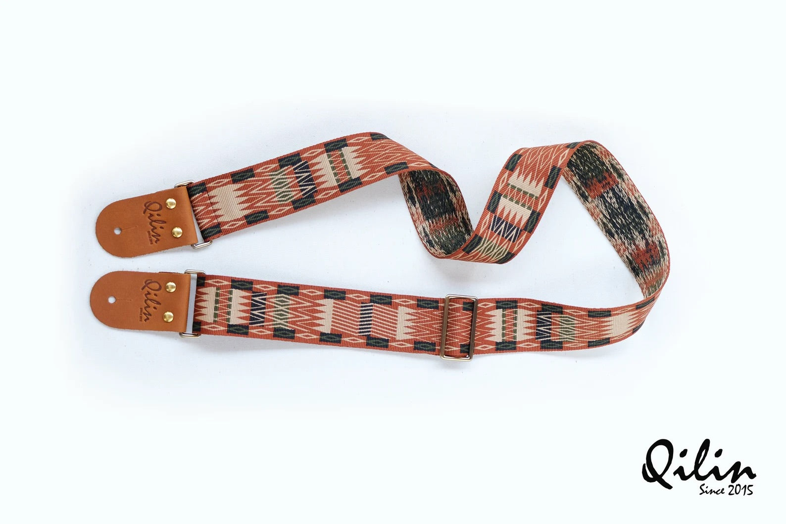 Brown woven vintage Guitar Strap