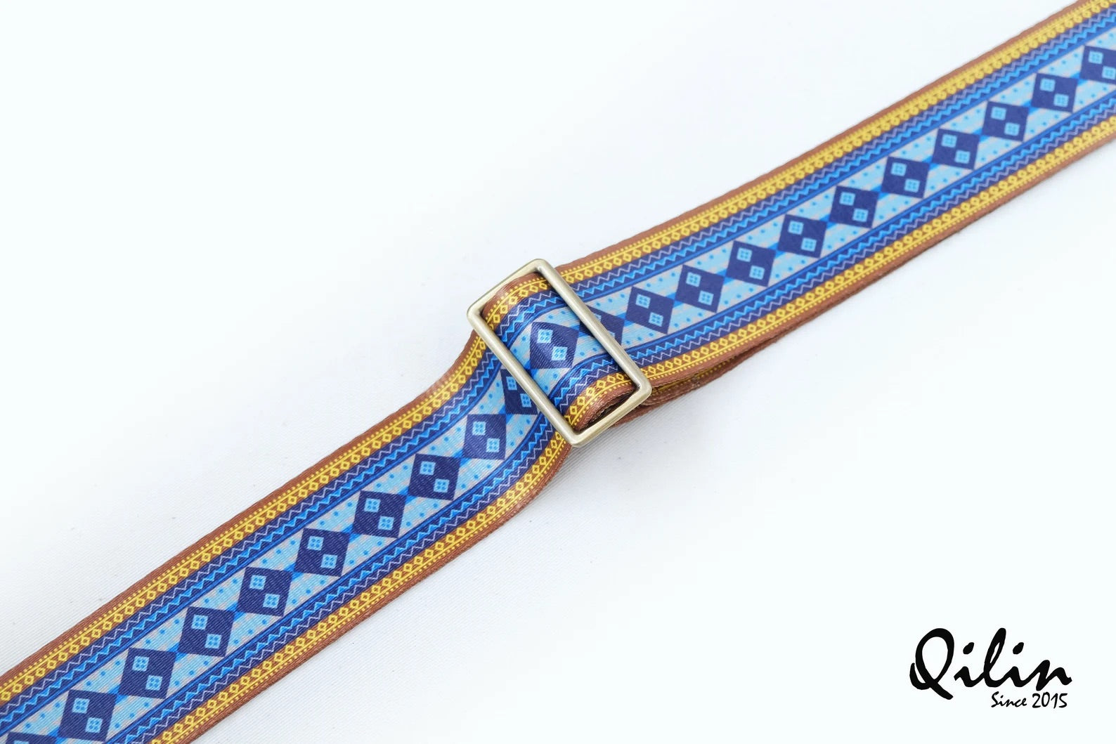 Yellow vintage Guitar Strap