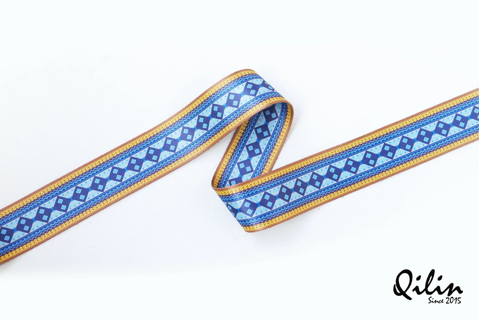 Yellow vintage Guitar Strap