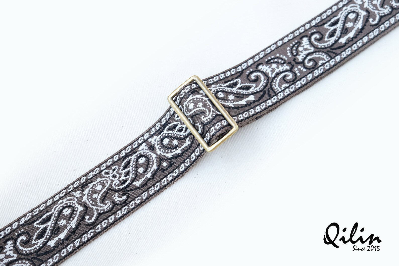 Indigo Gray retro Guitar Strap